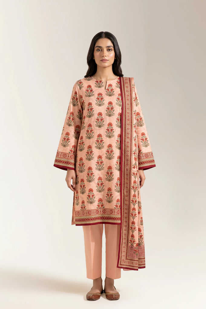 Printed Unstitched 3PC