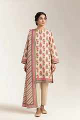 Printed Unstitched 3PC