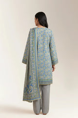 Printed Unstitched 3PC
