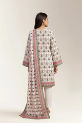 Printed Unstitched 3PC