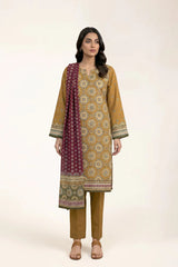 Printed Unstitched 3PC