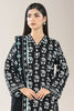 Printed Khaddar-Black Unstitched 3PC