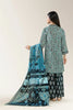 Printed Khaddar-Blue Unstitched 3PC