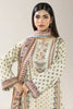 Printed Khaddar-Beige Unstitched 3PC