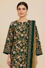 Printed Unstitched 3PC