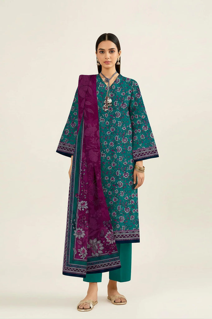 Printed Unstitched 3PC