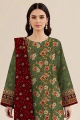 Printed Unstitched 3PC