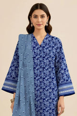 Printed Unstitched 3PC