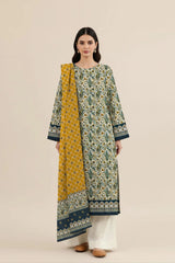 Printed Unstitched 3PC