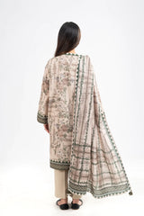 Printed Unstitched 3PC