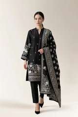 Printed Unstitched 3PC