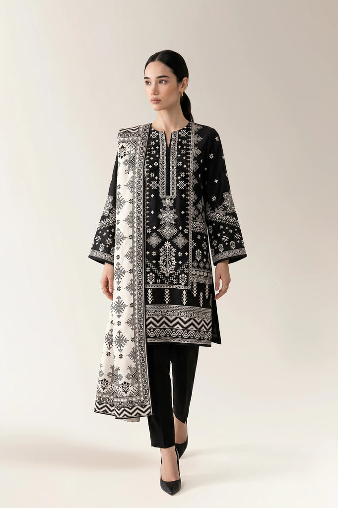 Printed Unstitched 3PC