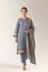 Printed Unstitched 3PC