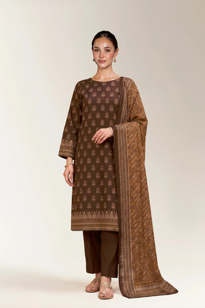 Printed Unstitched 3PC