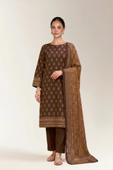 Printed Unstitched 3PC
