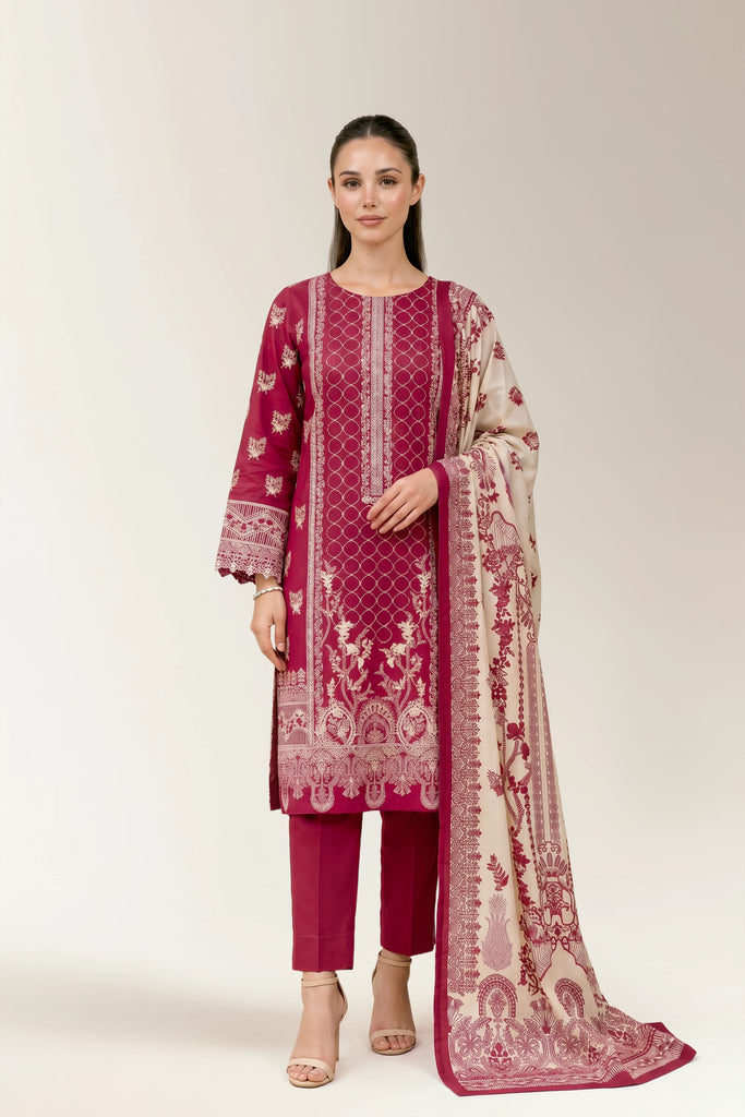 Printed Unstitched 3PC