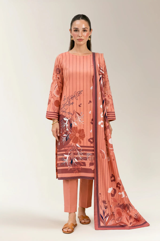 Printed Unstitched 3PC