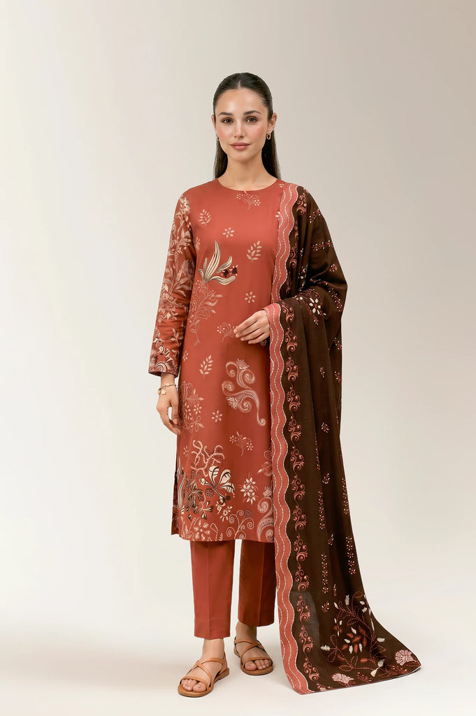 Printed Unstitched 3PC