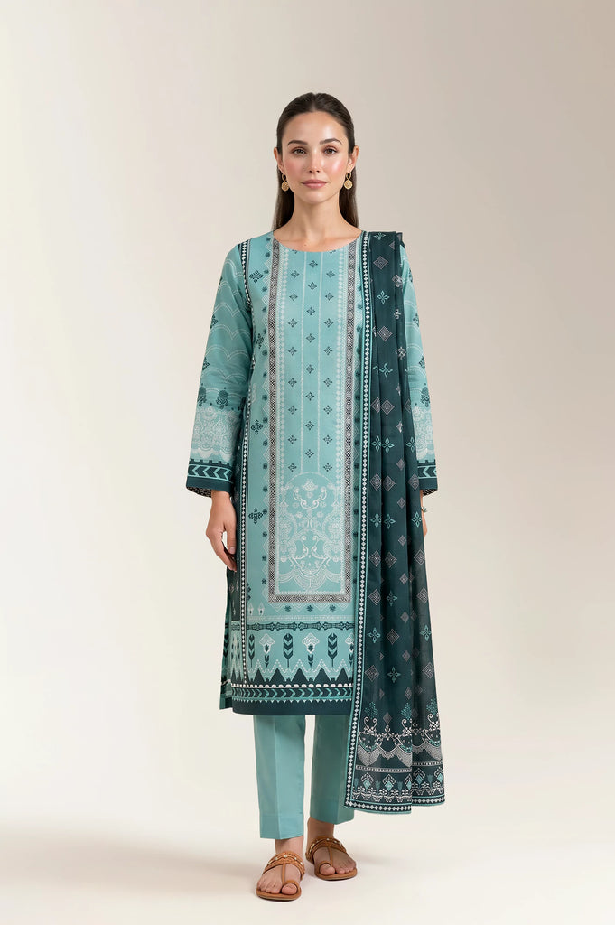 Printed Unstitched 3PC