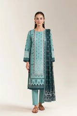 Printed Unstitched 3PC