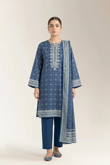 Printed Unstitched 3PC
