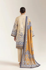 Printed Unstitched 3PC