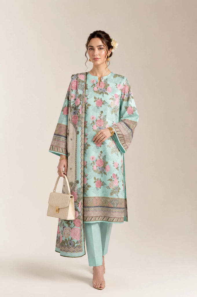 Printed Unstitched 3PC