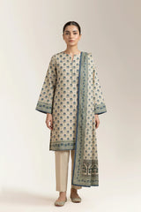 Printed Unstitched 3PC