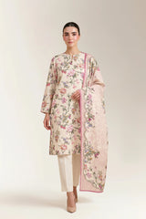Printed Unstitched 3PC