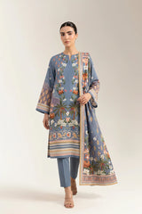 Printed Unstitched 3PC