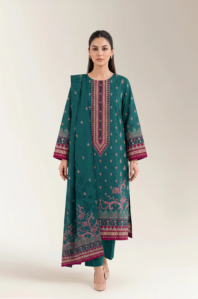 Printed Unstitched 3PC
