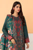 Sea Green Viscose Printed Unstitched Shirt & Dupatta From Sohaye By Diners