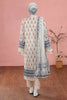 Women Unstitched White Printed Kurti With Dupatta