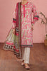 Pink Printed Unstitched Kurti With Dupatta From Sohaye By Diners