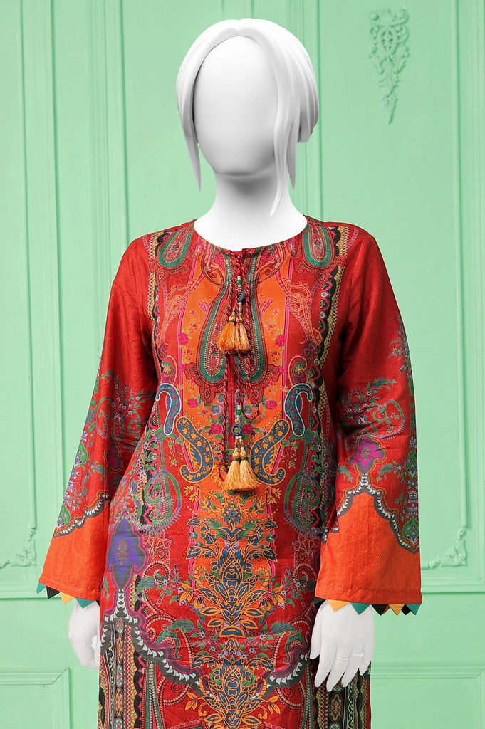 2PC Unstitched Lawn Printed Suit - Diners