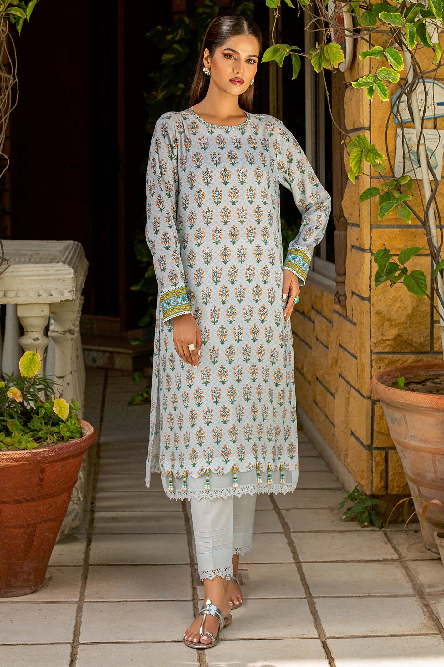 Viscose Digital Printed 2PC Unstitched Suit From Sohaye By Diners