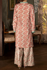 Red Printed 2PC Unstitched