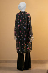 Black Embroidered Unstitched 2PC