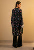 Black Embroidered Unstitched 2PC