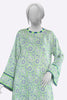 Green Printed Unstitched 2PC