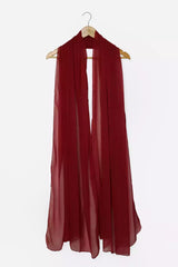 Maroon Chiffon Women Dupatta