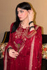 Embroidered Chiffon Maroon 3PC