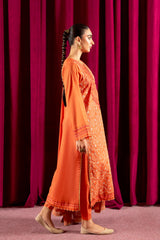 Mustard Embroidered 3PC Unstitched