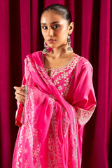 Pink Embroidered 3PC Unstitched