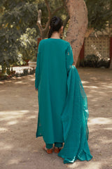 Green Embroidered 3PC Unstitched