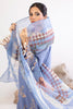 Blue Embroidered 3PC Unstitched