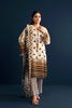 Cream Printed 3PC Unstitched