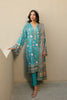 Teal Printed 3PC Unstitched