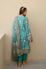 Teal Printed 3PC Unstitched