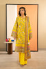 Yellow Printed 3PC Unstitched